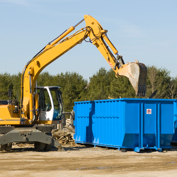 can i choose the location where the residential dumpster will be placed in Montague County Texas